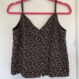 Madewell Floral Button-down Tank